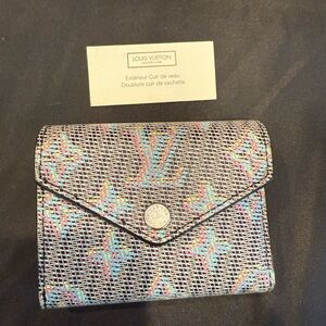 LOUIS VUITTON Monogram LV Pop Zoe Wallet Blue